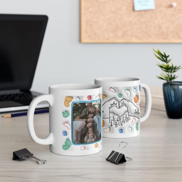 Taza Personalizada Día de la Madre con Fotos y Nombres Diseño 3D - Imagen 7
