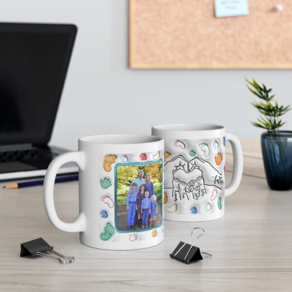Taza Personalizada Día de la Madre con Fotos y Nombres Diseño 3D - Imagen 8