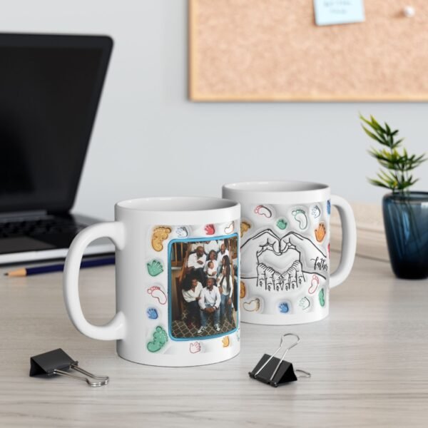 Taza Personalizada Día de la Madre con Fotos y Nombres Diseño 3D - Imagen 6