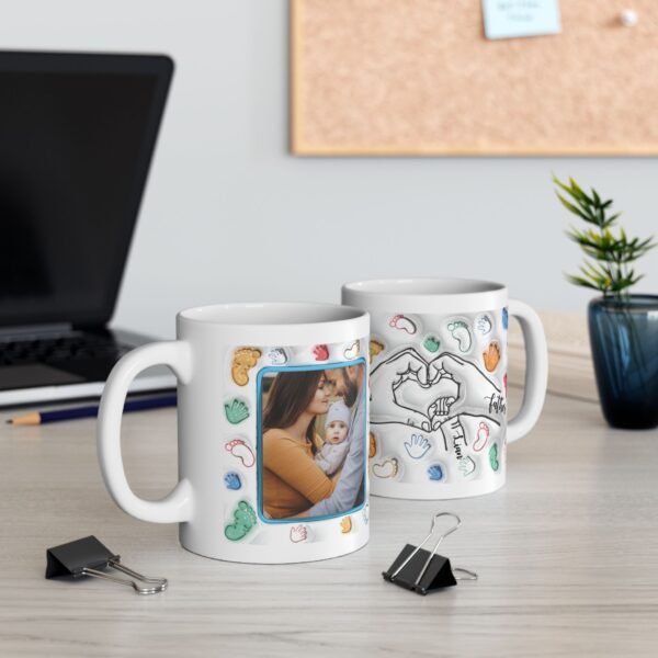 Taza Personalizada Día de la Madre con Fotos y Nombres Diseño 3D - Imagen 5