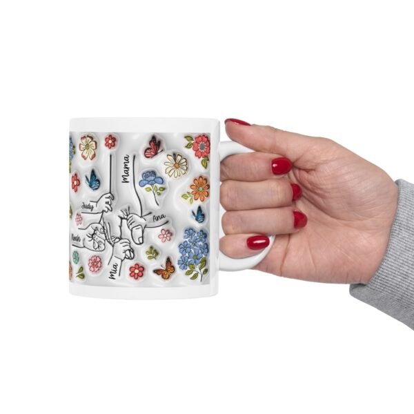 Taza Personalizada Día de la Madre con Nombres Diseño 3D - Imagen 5